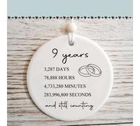 Novena boda para ella o l Regalo de 9 a os de matrimonio para pareja Regalo de aniversario de cer mica para esposa o esposo