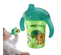 Novent Botella de agua de aprendizaje para niños pequeños, vasos para sorber para niños pequeños,Botella de transición de entrenamiento Duckbill con 2 asas | Suministros de alimentación para niños