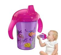 Novent Vasos para sorber para niños pequeños, Vasos para sorber de aprendizaje para niños pequeños - Botella de transición de entrenamiento Duckbill con 2 asas - Suministros de alimentación para niños