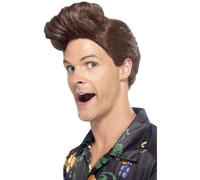 Noventa Detective Copete Peluca Marrón As Ventura Adulto Hombre Disfraz Nuevo