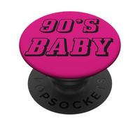 Noventa Era Nostalgia Lover Retro Born 90s Baby Vibes PopSockets PopGrip Adhesivo