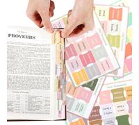 Noveread 90 pestañas de la Biblia en español, pestañas para libros de diario de la Biblia, incluye 73 pestañas de la Biblia del Nuevo y Antiguo Testamento para mujeres y 17 pestañas en blanco,