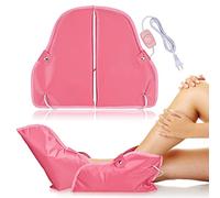 Noverlife Botines calefactados de cera de parafina, calentador eléctrico de uñas para pedicura, tratamiento de terapia de cera infrarroja, kit calentador de spa para el cuidado de los pies