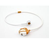 Novero Victoria Stripes Fashion - Auricular de diseño con Bluetooth, diseño de Rayas, Color Dorado y Blanco