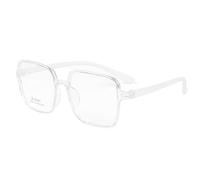 NOVESIXTDAT Gafas de Lectura cuadradas de Gran tamaño for Mujeres y Hombres, Lector de Bloqueo de luz Azul Elegante Extra Grande, anteojos antideslumbrantes (Color : Clear, Size : +1.50)