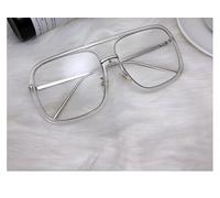 NOVESIXTDAT Grandes lectores de computadora de Aviador, Gafas de Lectura antifatiga Ocular, Espejo de luz Plana Elegante de Gran tamaño antiluz Azul (Color : Transparent, Size : +250)