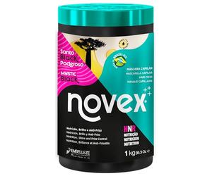 Novex Mascarilla Capilar Mystic Black Enriquecida con Aceite de Baobab, Hidrata Profundamente y Ayuda a Sellar las Cutículas del Cabello, Adecuada para todo Tipo de Cabello 1kg