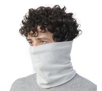 NovForth Bufanda de algodón para hombre, bufanda tubular para días fríos, cuello elástico y calentador de cuello para deportes al aire libre, perfecto para esquí, senderismo, ciclismo, unisex, gris