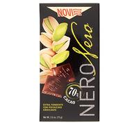 Novi | Novi Nero Negro Con Crujiente De Pistacho 70% Coco | Novi Chocolate | Novi Cioccolato | 75 Gramo Total