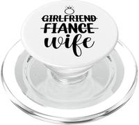 Novia Prometido Esposa Pareja Pareja Nuevo Casado 2025 PopSockets PopGrip para MagSafe