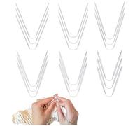 Noviatrix 18 Piezas Agujas Circulares, Knitting Needles, Acero Inoxidable Agujas Circulares Cortas, Tamaño (2/2.5/3/3.5/4/4.5cm）, para Tejer Suéteres, Bufandas, Guantes