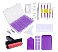 Noviatrix 84 Piezas Kit Diamond Painting, Rotulador de Diamante para Pintar con Pinzas Herramientas para Pintar con Diamantes para Diy Diamond art Pintura Diamantes Redondos Diamantes Cuadrados