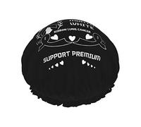 Noviembre es el mes de concientización sobre el cáncer de pulmón Gorros de ducha Gorro de baño reutilizable Gorro de ducha de baño elástico Suave impermeable para gorros de cabello de todas las longit