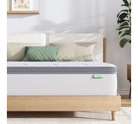 Novilla Colchones tamaño King, colchón de muelles ensacados Profundos de 10.6 Pulgadas, colchones firmes de 3 Zonas con Espuma CertiPUR-US Transpirable y Tela Oeko-Tex Agradable al Tacto, 150 x 200 x