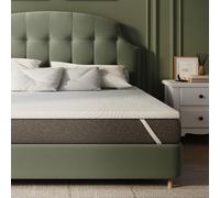 Novilla Sobrecolchón, 160x190 5 cm Topper Colchón de Fibra, Sobrecolchón de Espuma Confort y Lavable a 60°C, Transpirable y Fresco, Blanco