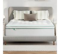 Novilla Sobrecolchon 180 x 200 cm, Topper Colchón de Microfibra Super Suave Calidad de Hotel de Microfibra con Elástica, Blanco, Lavable a Maquina