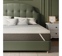 Novilla Sobrecolchón, 180x200 7.5 cm Topper Colchón de Fibra, Sobrecolchón de Espuma Confort y Lavable a 60°C, Transpirable y Fresco, Blanco