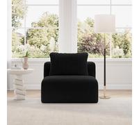 Novilla Sofá esquinero Modular Moderno con Nubes con Soporte Smarts Coil®, sofá de cojín para salón, apartamento, Dormitorio, no Requiere Montaje (sillón sin Brazos)