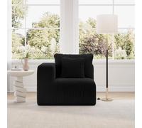 Novilla Sofá esquinero Modular Moderno con Nubes con Soporte Smarts Coil®, sofá de cojín para salón, apartamento, Dormitorio, no Requiere Montaje (sillón de Brazo Izquierdo)