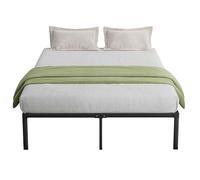 Novilla Somier 135 x 190 metálico, Altura 30,5 cm, Estructura Cama 135x190con Patas, metálica Incluye un somier de láminas metálicas y Tiene, Negro