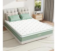 Novilla Twin Mattress, 10 Pulgadas Hybrid Mattress in a Box, Gel Inflation Memory Foam with Pocket Coils Innenspring for a Cozy Night, Pillow Top Twin Size Mattresses, Medium Firm & Fit The Body's