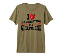 Novio Gracioso, Amor, provocación a la Novia, Humor, corazón Camiseta Premium