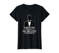 Novio Hoy Marido Mañana Participación del Padrino de Boda para el Novio Camiseta gráfica económica