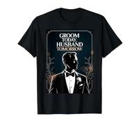 Novio Hoy Marido Mañana Participación del Padrino de Boda para el Novio Camiseta gráfica económica