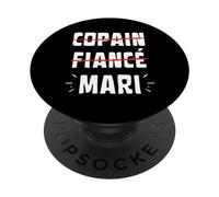 Novio Prometido Marido | Humor Divertido Cariño Boda Gran Día PopSockets PopGrip Adhesivo