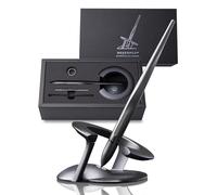 novium Hoverpen Interstellar - Negro Espacial, Bolígrafo ballpoint, Perfecto para Entablar Conversación, Diseño Futurista Premium, Flujo de Precisión, Cartuchos de recambio Ballpoint Schmidt