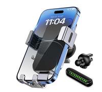 NOViX Mobile Car Mount, Universal Car Air Vent Phone Holder with Super Stable Clip, Temporary Parking Number Plate, Compatible with 16 Pro MAX 15 14 13 Plus Mini, Galaxy and More.