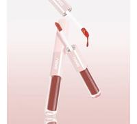 NOVO - Matte Dewy Dual-Effect Lip Gloss - 6 Colors 921# Orange Brown (1.4g & 1.3g)