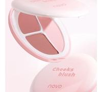 NOVO - Mood Interpretation 3 Colours Blush Palette 2# Warm Tea Apricot - 7.4g