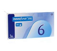 Novo Nordisk Novofine naald 0.25 x 6 mm 31G - 100 unidades
