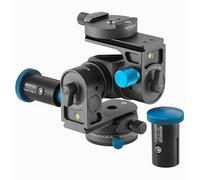 Novoflex Cabezal de engranaje modular KOPF² Pro Kit con embrague, rotación panorámica-Q y 2 asas de ajuste fino