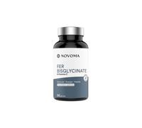 Bisglicinato de Hierro 14mg Vitamina C | Alta potencia Optima asimilación | Ferrochel® Hierro Vegano | Inmunidad y lucha contra la fatiga | 90 cápsulas | Fabricado en Francia | NOVOMA (ex Nutrivita)