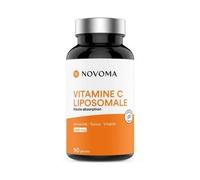 Vitamina C Liposomal 1000mg | Dosis Elevada de Ácido L-Ascórbico | Vitamina C Altamente Biodisponible | Sistema Inmunológico | 90 cápsulas | Fabricado en Francia | NOVOMA (ex Nutrivita)