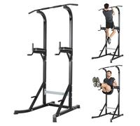 NOVONOVA 4 IN 1 Maquina Dominadas En Casa, Power Rack con Barra Dominadas gimnasio en casa, Pull Up Station Entrenamiento Multifuncional, Rack Dominadas es adecuada para hacer flexiones,max.150kg
