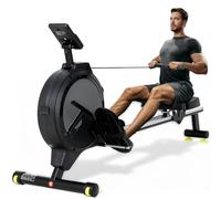 Novonova Máquina de Remo para casa, Máquina Remo casa con 16 Niveles de Resistencia, Pantalla LCD, Rowing Machine Magnético súper silenciosa, Nuevo Diseño, Mquina De Remo Profesional Gym En Casa