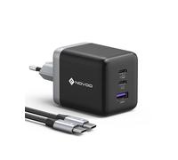 NOVOO 100W Cargador USB C, 3 Puertos, 1 Cable PD 100W