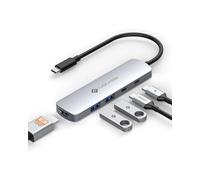 NOVOO 5 in 1 USB C Hub HDMI 4K@60Hz, USB A 3.0 5Gbps *2, USB C 3.0 5 Gbps, Tipo PD 100 W MAX Charge to Adapter Compatible con Macbook Air Pro
