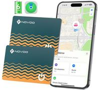 NOVOO Air Tag Card Smart Wallet Tracker Card 2 Pack Bluetooth Tag Thin 1,6 mm Akkudauer 6 Jahre Kompatibel mit Apple Wohist? APP (nur iOS) Item Finder für Geldbörse,Gepäckanhänger ,Reisepass