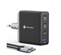 NOVOO - Cargador rápido USB C de 100 W, 3 Puertos USB C