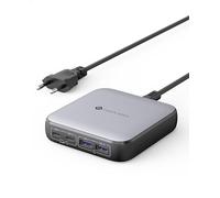NOVOO Cargador USB C rápido 65 W 4 Puertos Adaptador con Cable de alimentación de 1,5 m Compatible con MacBook Pro Air iPad iPhone 15 Plus Pro MAX 14 13 12 Galaxy S24 Ultra Plus