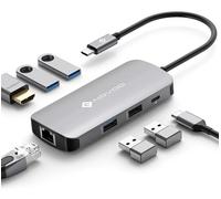 NOVOO Docking Station USB C 7 en 1, HDMI 4K60, Ethernet, PD 100W