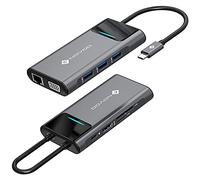 NOVOO Docking Station USB C 9 en 1, HDMI 4K, Ethernet 1Gbps, PD 100W, SD/TF