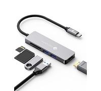 NOVOO Hub USB C 5 en 1, HDMI 4K, 2 Puertos USB, SD/TF