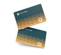 Novoo - Tarjeta de seguimiento para billetera (paquete de 2) - Air Trazador Ultrafino 1,6 mm, batería de 6 años, IP68 impermeable, alerta 80 dB, localización Tracker Bluetooth para billetera, equipaje