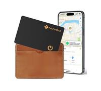 NOVOO Tarjeta rastreadora de carteras delgadas IP68 impermeable Air Smart Tag Card funciona con Apple Find My (solo iOS), localizador de artículos Bluetooth organizador de objetos para etiquetas de