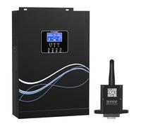 novopal Inversor de corriente solar híbrido de 5500 W, 48 V CC a 220 V/230 V CA, con WiFi Moudle + regulador solar MPPT de 100 A máx. entrada PV 500 V, funciona con baterías de plomo y litio de 48 V